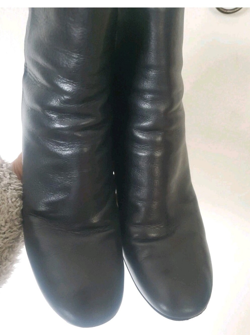 Tory Burch Black Leather Heeled Boots